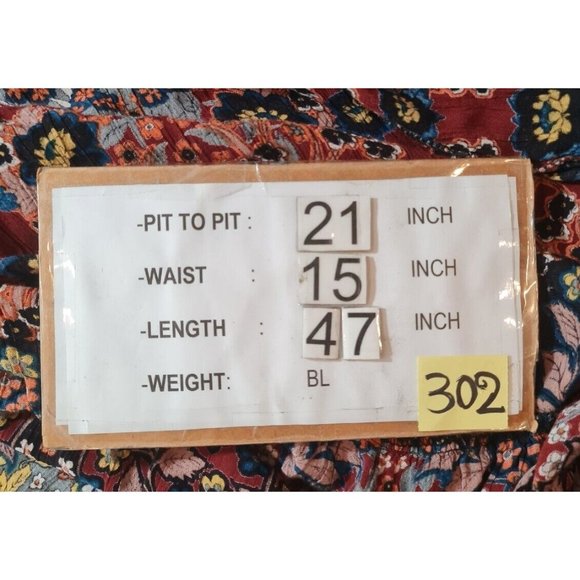 Light Sound Women Size M Floral Ruffle Elastic Boat Neck Ruffle Maxi Dress 302P - Picture 6 of 6